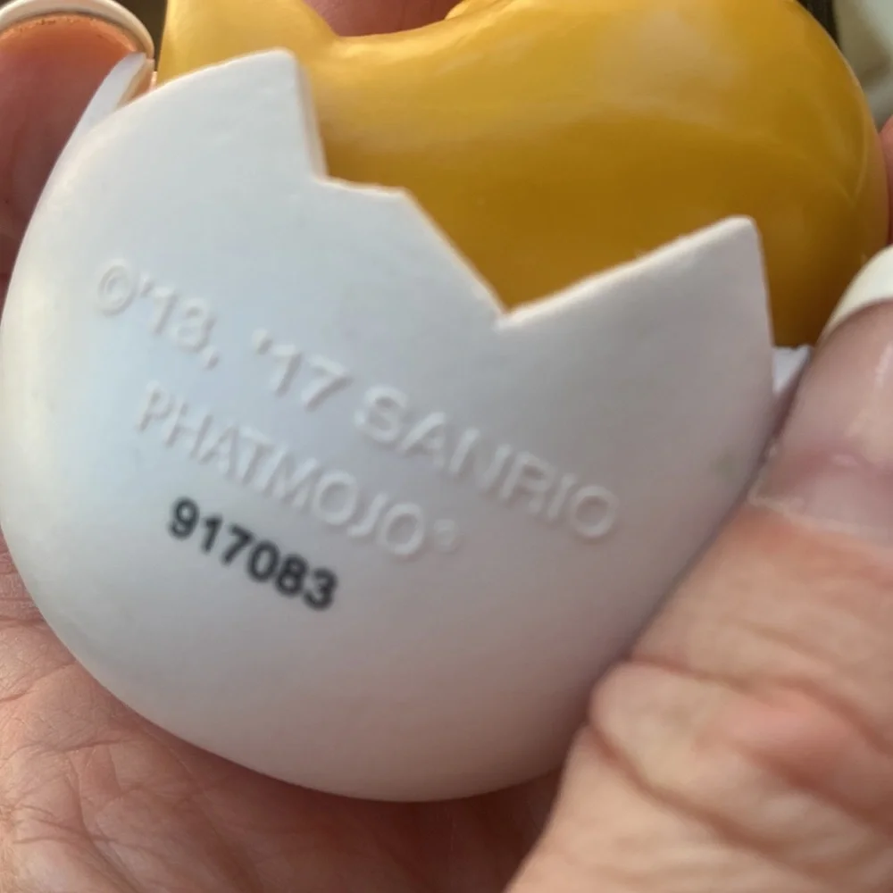 Gudetama keychain in good condition egg man